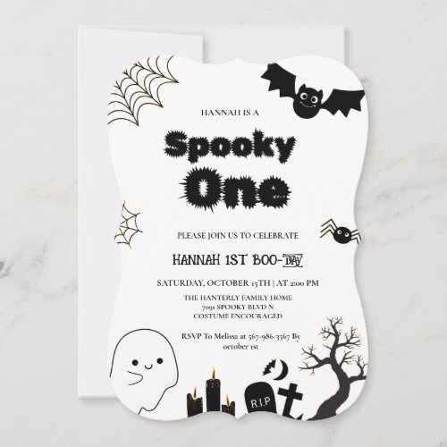 Spooky one Halloween first birthday party