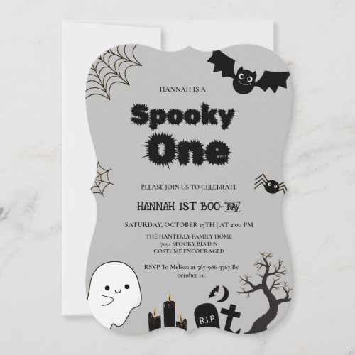 Spooky one Halloween first birthday party