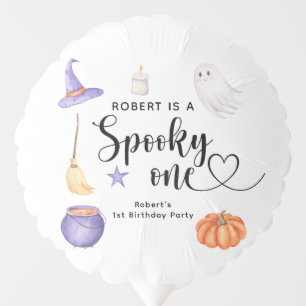 Spooky One Halloween First birthday party Balloon