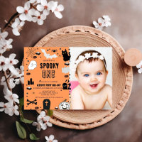 Spooky One Halloween Ghost girl 1st birthday party