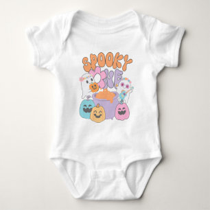 Spooky One Hippie Halloween Ghost Baby Bodysuit