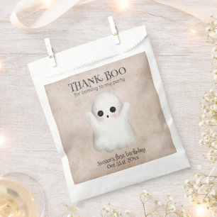Spooky One Kawaii Ghost Halloween Birthday Favor Bag