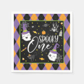 Spooky One Napkin - Blk (Front)