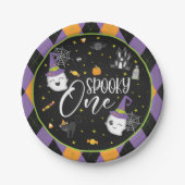 Spooky One Paper Plate - Blk (Front)