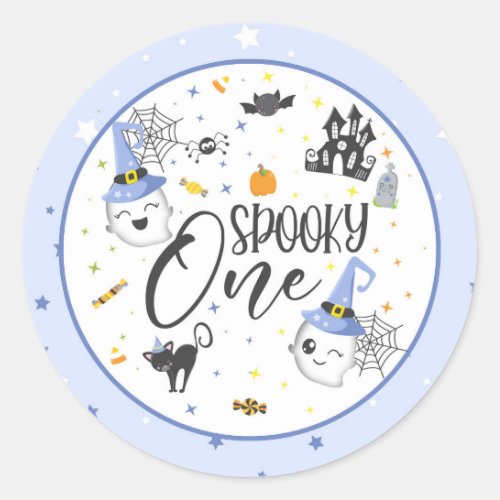 Spooky One Sticker _ Blue