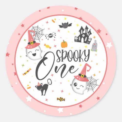 Spooky One Sticker _ Pink