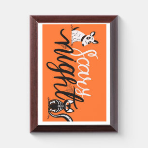Spooky Orange Award Plaque