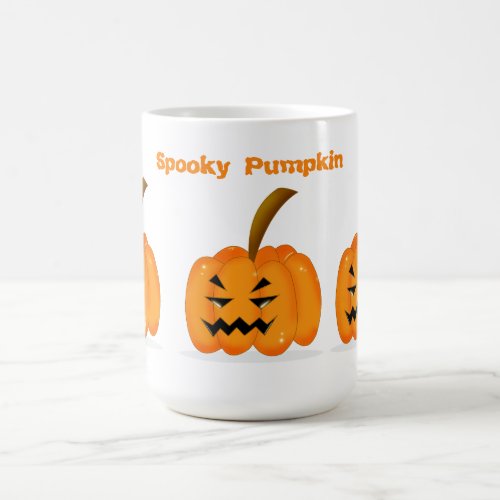 Spooky Orange Pumpkin Coffee Mug