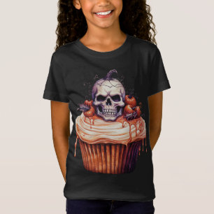 SPOOKY ORANGE PUMPKIN HALLOWEEN CUPCAKE T-Shirt