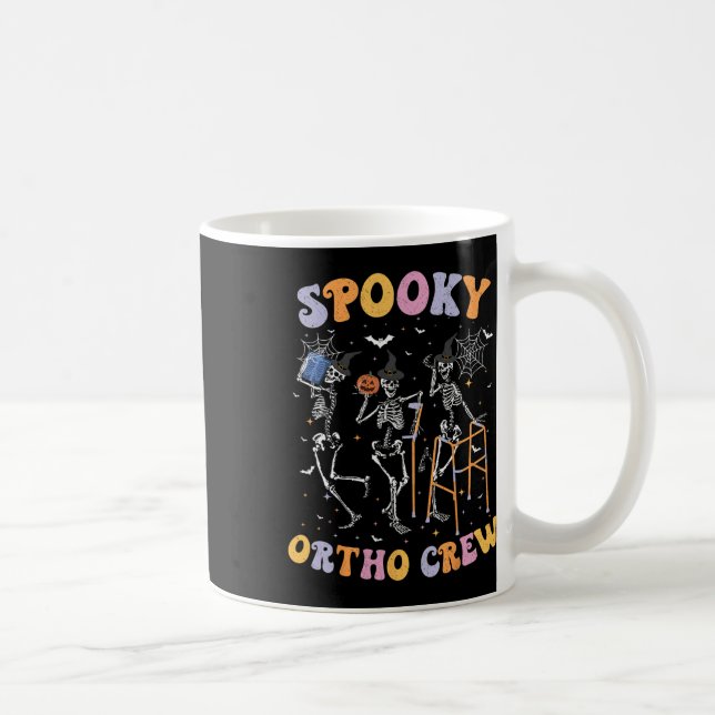 Spooky Ortho Crew Halloween Dancing Orthopedic Ske Coffee Mug (Right)