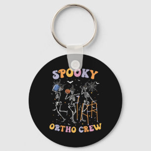 Spooky Ortho Crew Halloween Dancing Orthopedic Ske Keychain