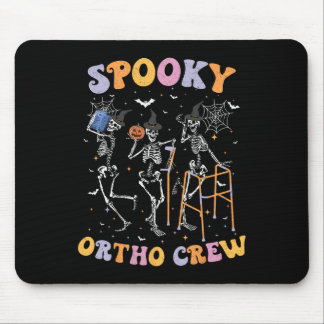 Spooky Ortho Crew Halloween Dancing Orthopedic Ske Mouse Pad
