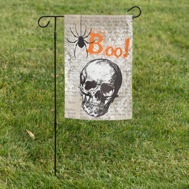 Spooky Outdoor Halloween Garden Flag (In SItu)
