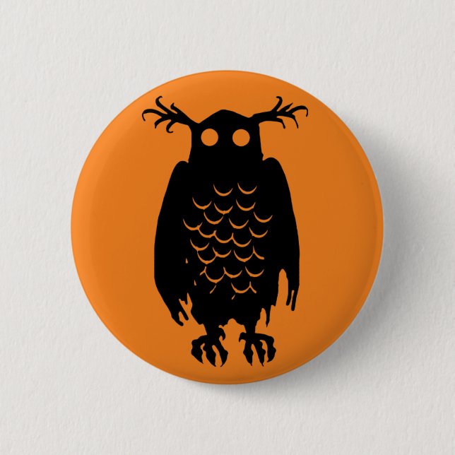 Spooky Owl Button (Front)