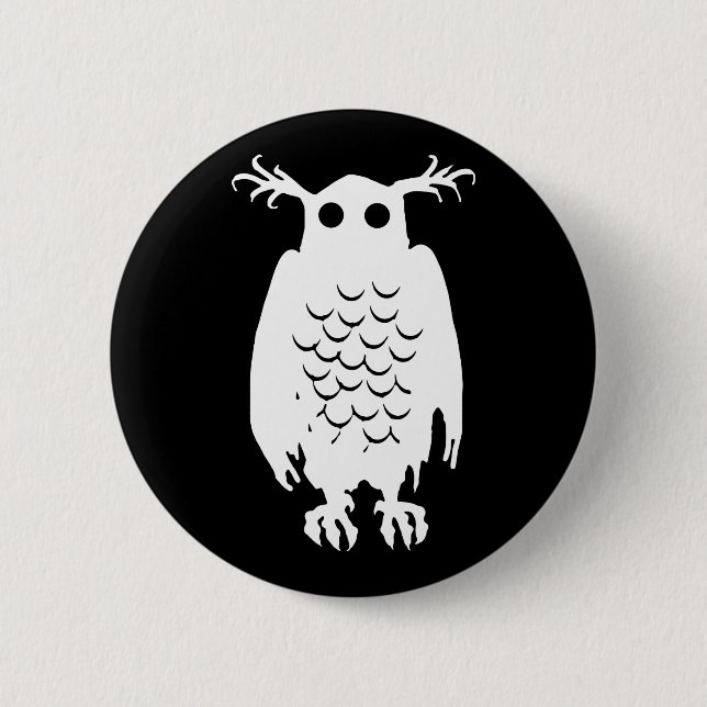Spooky Owl Button (Front)