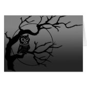 Spooky Owl Card (Front Horizontal)