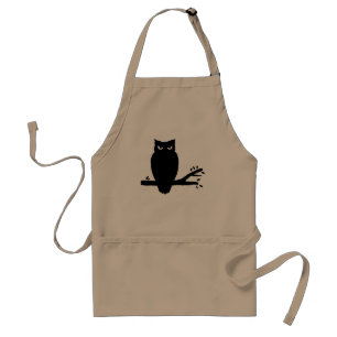 Spooky Owl Silhouette Adult Apron