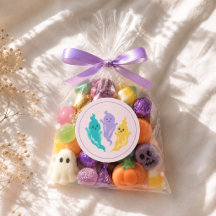 Spooky Pastel Color Cute Halloween Ghost