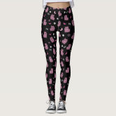 Patterned Leggings for Women, Pastel Goth Clothing, Ombre Kawaii