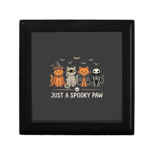 Spooky Paw Halloween Cat Costume Vector Design_1 Gift Box