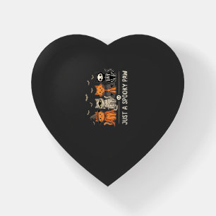 Spooky Paw Halloween Cat Costume Vector Design_1 Paperweight
