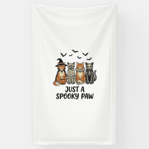 Spooky Paw Halloween Cats Vintage Shirt Design_1 Banner