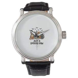Spooky Paw Halloween Cats Vintage Shirt Design_1 Watch
