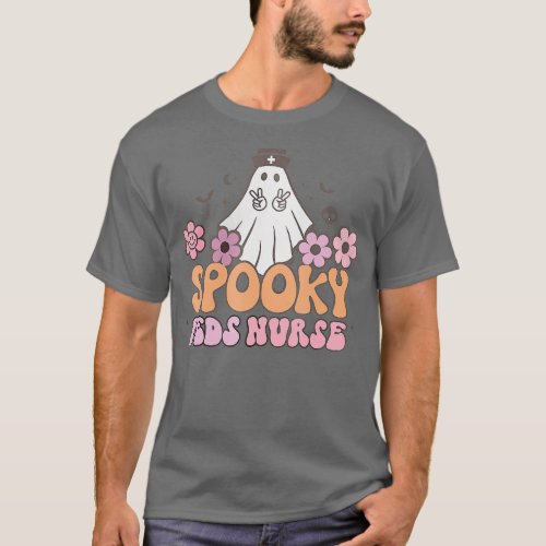 Spooky Peds Nurse Halloween Cute Ghost Pediatric N T_Shirt
