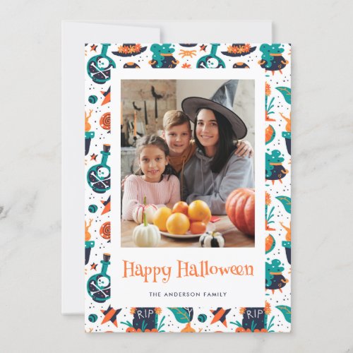 Spooky Photo Happy Halloween Card