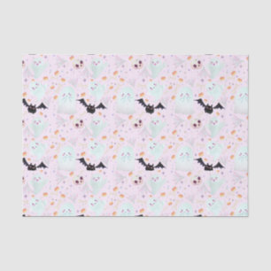 spooky pink halloween tissue paper