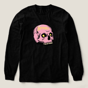 Spooky Pink Skull T Shirt