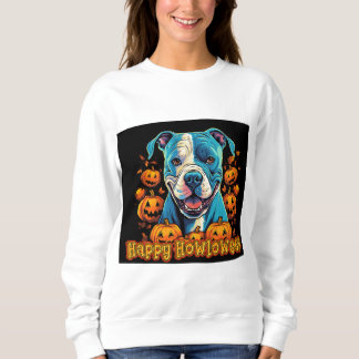 Spooky Pitbull Happy Howloween Sweatshirt