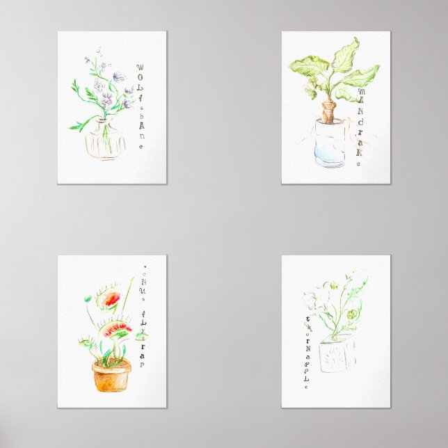 Spooky Plants Print Set (Front)