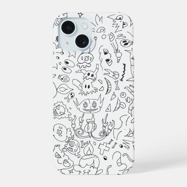 Spooky Pokemon Doodle Case (Back)