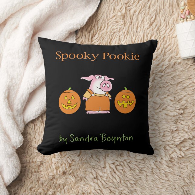 SPOOKY POOKIE by Sandra Boynton Throw Pillow (Blanket)