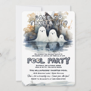 Spooky Pool Party Invitation