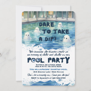 Spooky Pool Party Invitation