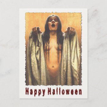Spooky Postcard For Halloween by cardland at Zazzle