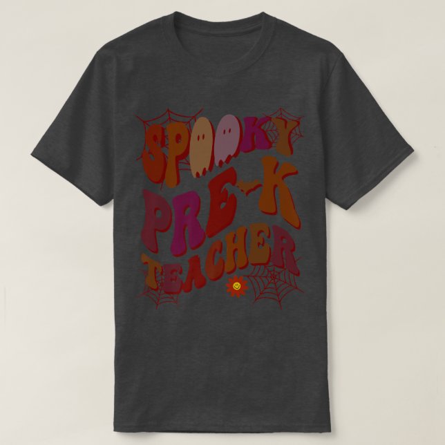 SPOOKY PRE-K TEACHER Costume This Is My Faboolous2 T-Shirt (Design Front)