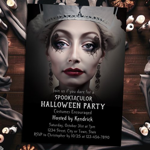 Spooky Princess Halloween Costume Party Invitation