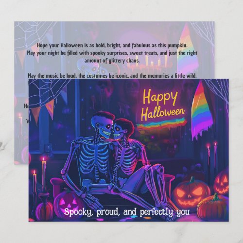 Spooky, Proud & Perfectly You LGBT card