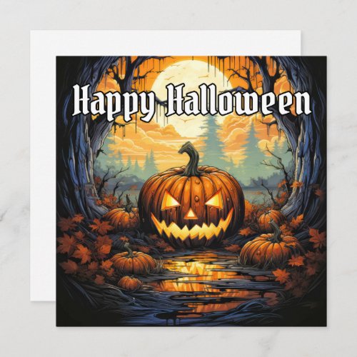 Spooky Pumpkin After Dark Card