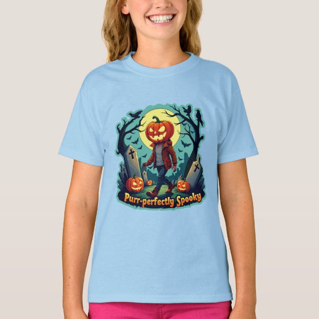 Spooky Pumpkin Art: Perfect for Halloween Decor! T-Shirt (Front)