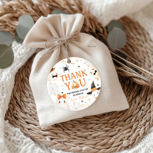 Spooky Pumpkin Birthday Thank You Tag