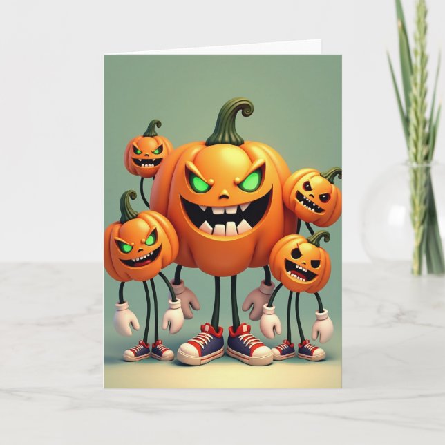 Spooky Pumpkin Crew Card (Front)