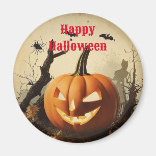 Spooky Pumpkin Halloween Collection Magnet