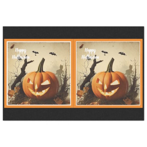 Spooky Pumpkin Halloween Collection Tissue Paper