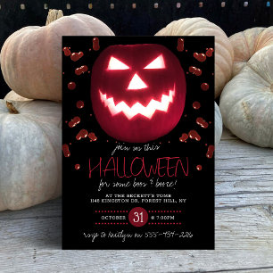Spooky Pumpkin Halloween Party Invitation