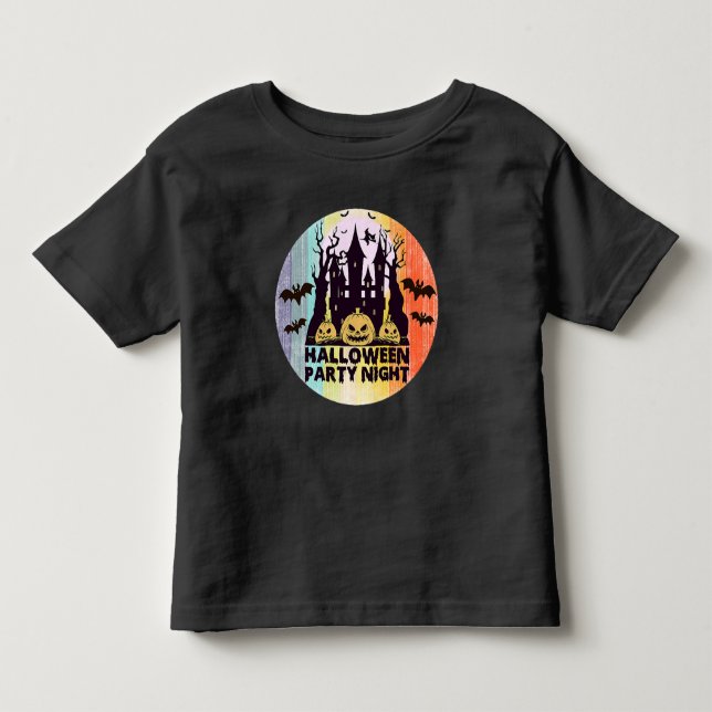 SPOOKY PUMPKIN - HALLOWEEN PARTY NIGHT TODDLER T-SHIRT (Front)