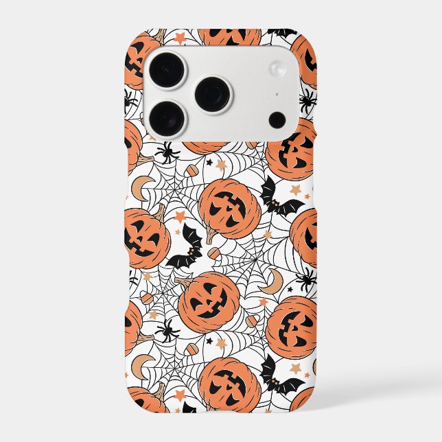 Spooky Pumpkin Halloween Pattern Samsung Galaxy Case (Back)